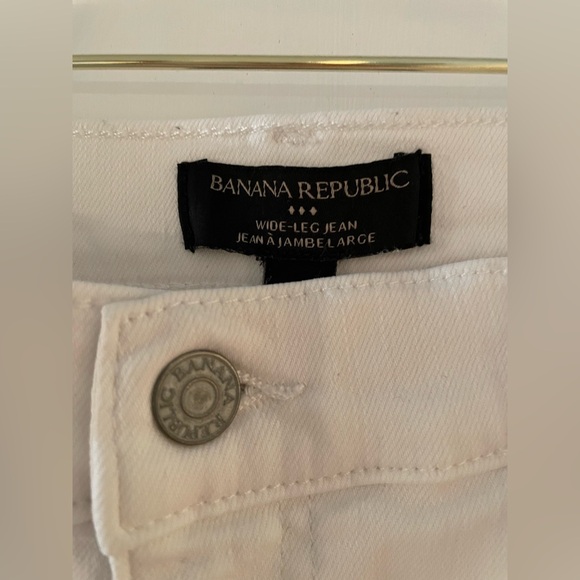Banana Republic White Wide-Leg Jeans Size 28/6 - Picture 4 of 6